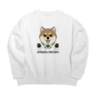 豆つぶのshiba-inu fanciers(赤柴) Big Crew Neck Sweatshirt