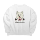 豆つぶのshiba-inu fanciers(白柴) Big Crew Neck Sweatshirt