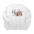 キッチンファラオの桜　デザイン Big Crew Neck Sweatshirt