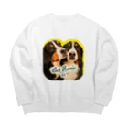 ボナばにのカフェボナばに Big Crew Neck Sweatshirt