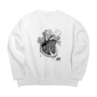 The Sleep WalkersのHeart Big Crew Neck Sweatshirt