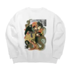 MUGEN ARTの自来也大蛇退治 歌川国芳　浮世絵 Big Crew Neck Sweatshirt