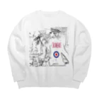 yuuuujの不良少年 Big Crew Neck Sweatshirt