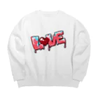 7iro_KinokoのL♡VE Big Crew Neck Sweatshirt