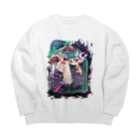 ティダのドクドクちゃん Big Crew Neck Sweatshirt