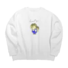 LeafpiのLeafpi's ロゴ Big Crew Neck Sweatshirt