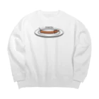 ODEN-YAのお皿の上のソーセージドッグ Big Crew Neck Sweatshirt