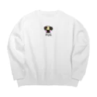 ゆるっとわんこのゆるっとパグ Big Crew Neck Sweatshirt