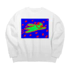 ヒル飼いのこでぶの宇宙人、空を飛ぶ Big Crew Neck Sweatshirt