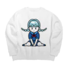 mincruのB J K Big Crew Neck Sweatshirt