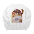 𝙈𝙊𝙈𝙊'𝙨 𝙎𝙝𝙤𝙥の#しっぽ_02 Big Crew Neck Sweatshirt