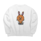 ko-jのうさ熊ちゃん　ドオーンver Big Crew Neck Sweatshirt