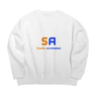 studioarumakan1のstudio　arumakan ガススタンド Big Crew Neck Sweatshirt