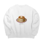 なすびの懐かしのパンケーキ Big Crew Neck Sweatshirt