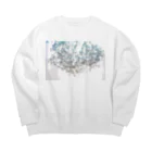 in your fragranceの霞草の匂い Big Crew Neck Sweatshirt