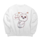 yukariのベイビーけむけむ Big Crew Neck Sweatshirt