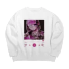 あいとくんの屋上から迎えにきて‪‪❤︎‬再生画面風‪‪❤︎‬両面印刷‪ Big Crew Neck Sweatshirt