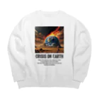 AI-assembleの地球の危機 Crisis on Earth Big Crew Neck Sweatshirt