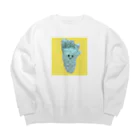 galaxy....の初代足くん Big Crew Neck Sweatshirt