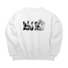 宇宙キャンプのロータス　ハンド　モノトーン Big Crew Neck Sweatshirt