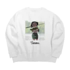 つり娘。のツララ写真 Big Crew Neck Sweatshirt