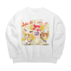 もふもふ♡けもっ娘村　(摩耶夕湖)のけもっ娘村ーふあいおー Big Crew Neck Sweatshirt