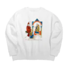 Nursery Rhymes  【アンティークデザインショップ】のカノッサの屈辱 Big Crew Neck Sweatshirt