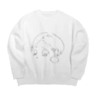 ryokoitoillustrationの伏し目ちゃん☆ Big Crew Neck Sweatshirt