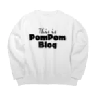 mf@PomPomBlogのMutant Pom Pom Blog Logo ビッグシルエットスウェット