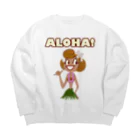 PPBOBBY13のALOHA Hula Girl Big Crew Neck Sweatshirt