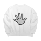 looooooose!!!!!!!の5！ Big Crew Neck Sweatshirt