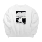 おおたまめの限界のタマ Big Crew Neck Sweatshirt