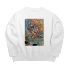 寿めでたや(ukiyoe)の歌川国芳_水滸伝豪傑 美髯公朱仝 Big Crew Neck Sweatshirt