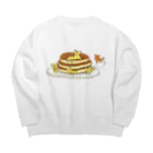 ぎみの溶けタイガーwithパンケーキ Big Crew Neck Sweatshirt