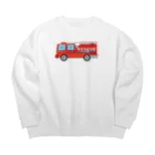 chicodeza by suzuriのレスキュー車 Big Crew Neck Sweatshirt