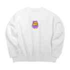 ブラウンさんのピヨりちゃん 雨シリーズ Big Crew Neck Sweatshirt