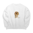 omuginoco.のうちの子グッズ Big Crew Neck Sweatshirt