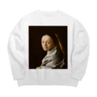 世界美術商店の少女 / Portrait of a Young Woman Big Crew Neck Sweatshirt