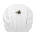 米農家の絵描きのにゃんたとちび Big Crew Neck Sweatshirt