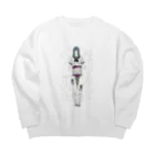 おともだちのカエルになりたいよ Big Crew Neck Sweatshirt