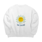 jamfish_goodiesのお花SMILE Big Crew Neck Sweatshirt