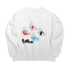 YASUPLANTS&AQUAのしゅりんプ Big Crew Neck Sweatshirt