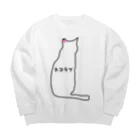 YEVISUのネコラブ Big Crew Neck Sweatshirt