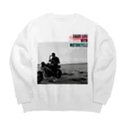 nijiiro-kujiraのバイクライフを楽しむシリーズ Big Crew Neck Sweatshirt