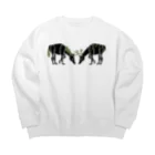 月間植樹のバカ Big Crew Neck Sweatshirt