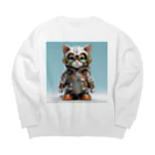 GreAの猫 Big Crew Neck Sweatshirt