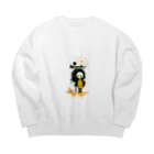 feistyIRISHの猫とエイリアン Big Crew Neck Sweatshirt