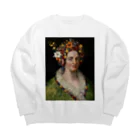 世界美術商店のフローラ / Flora Big Crew Neck Sweatshirt