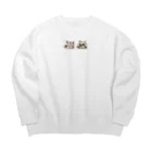 MKPoppp! shopのゆるいキャッツ Big Crew Neck Sweatshirt