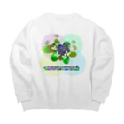 『NG （Niche・Gate）』ニッチゲート-- IN SUZURIの〇絵『額紫陽花h.t.』 Big Crew Neck Sweatshirt